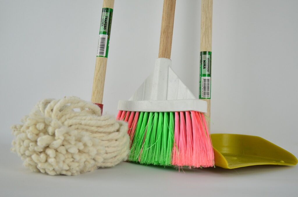 Mop dustpan And broom | Staff Carpet